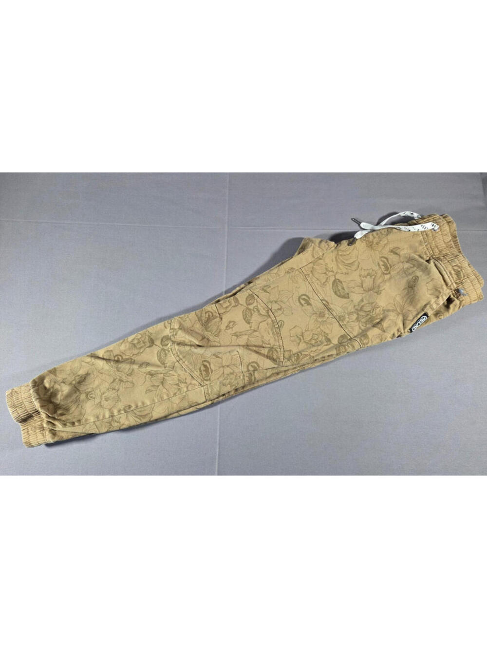 Ecko Unltd Jogger Pants Mens L Khaki Floral Cargo Stretch Streetwear